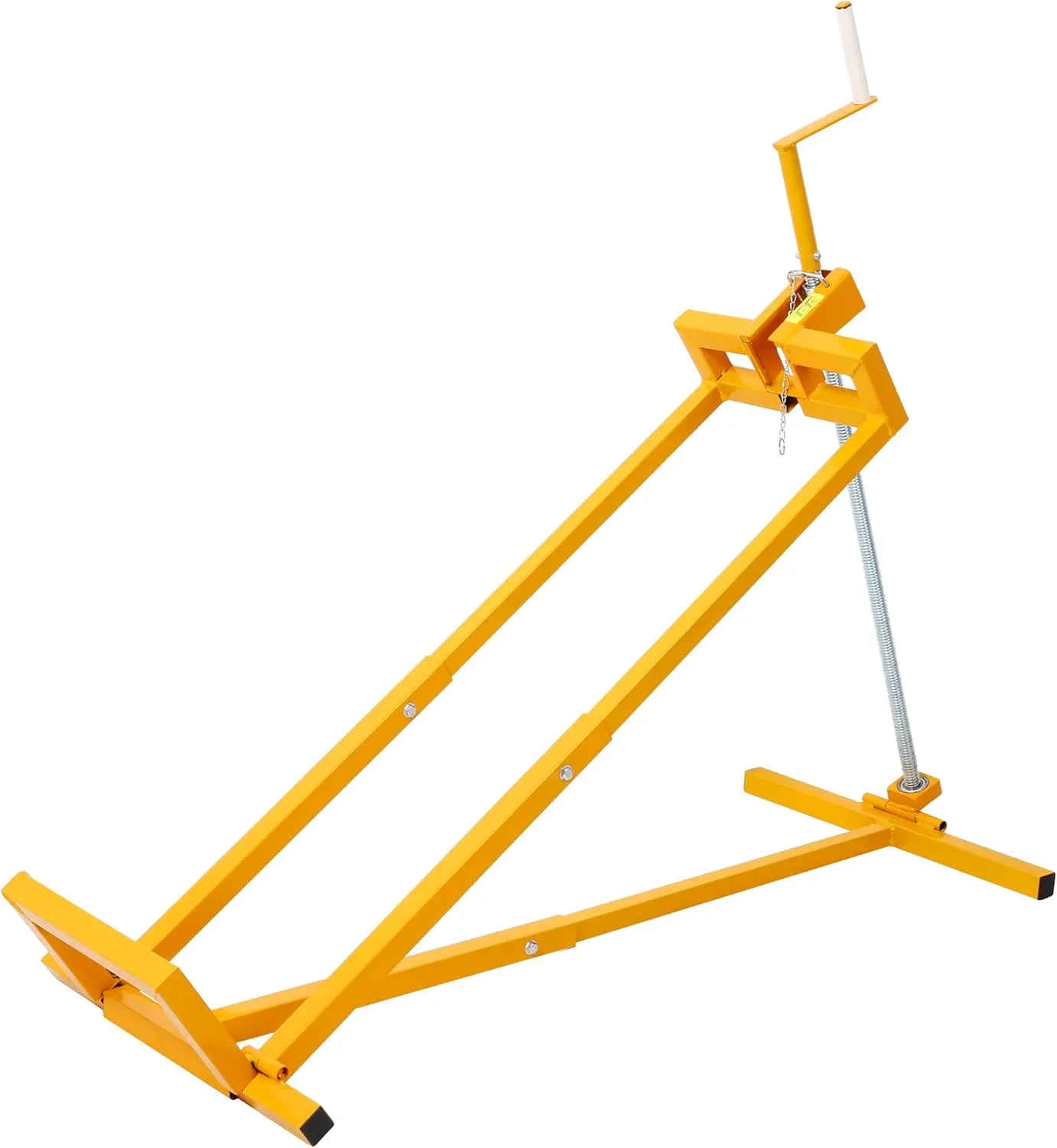 Easy Lawn Mower Lift for Riding Tractors, 800 Lbs Capacity Lawn Tractor Lifter, Ride-on Mower, Cleaning Aid, Universal, Lawn Tractor Lift, Lawn Tractor   45° Tilt Adjustable, Yellow