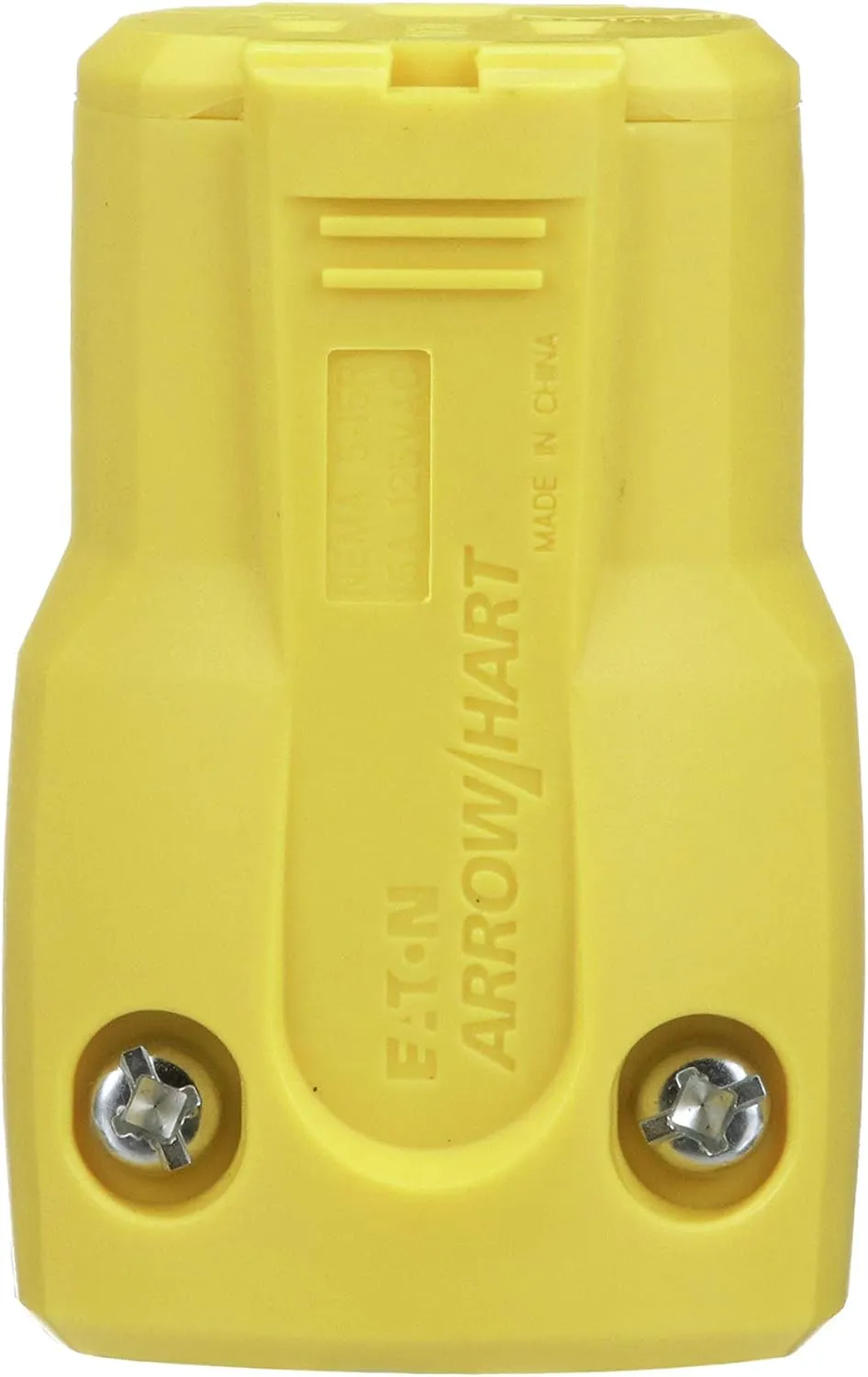 Eaton AH5969Y 15-Amp 125-Volt Heavy Duty Grade Quick Grip Connector, Yellow