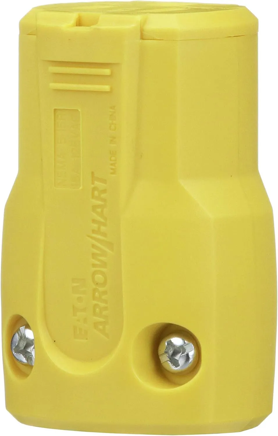 Eaton AH5969Y 15-Amp 125-Volt Heavy Duty Grade Quick Grip Connector, Yellow