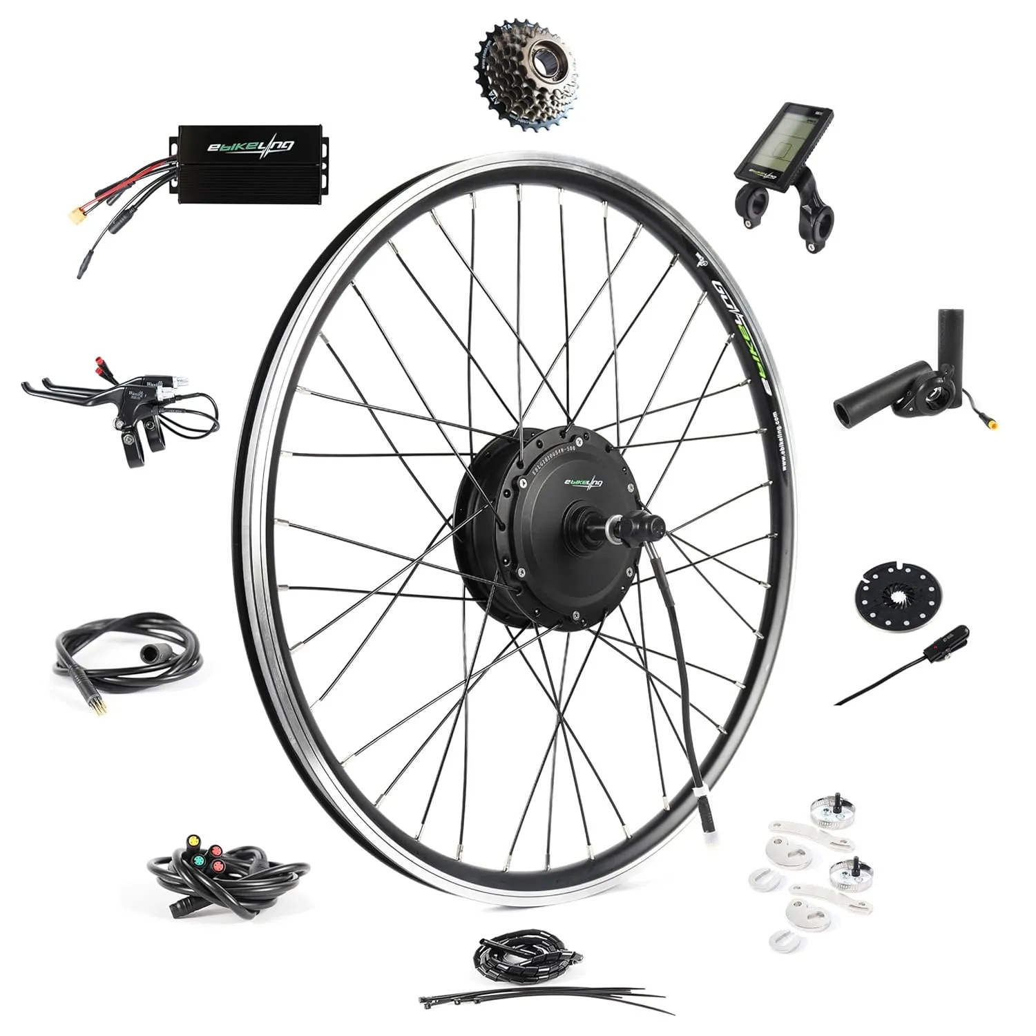 eBikeling Ebike Conversion Kit 36V 500W, 26" Rear Waterproof Electric Bike Conversion Kit, Add On Electric Bike Kit, Transform Your Bicycle with High-Performance E-Bike Technology