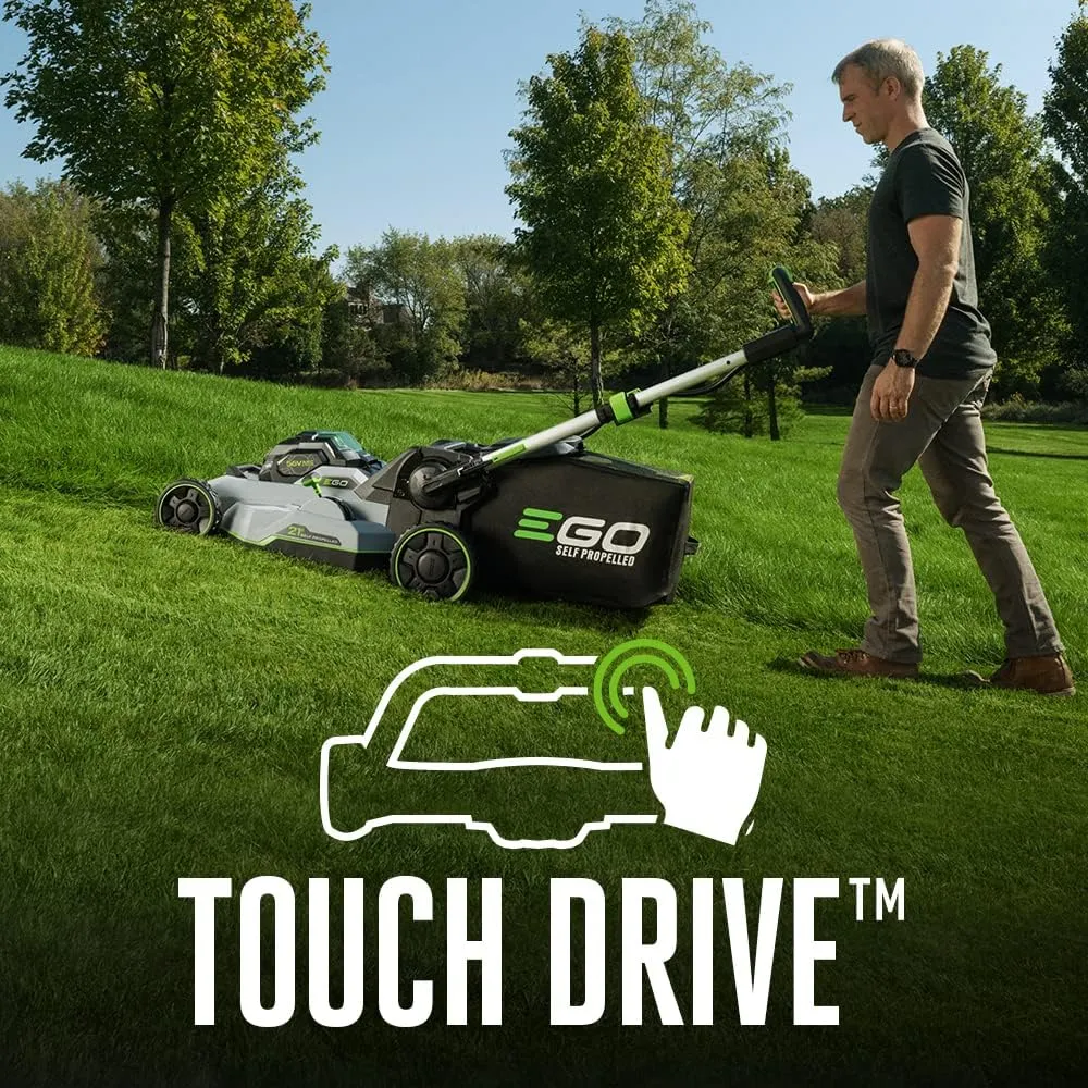 EGO POWER  Electric Lawn Mower, Self-Propelled Cordless with Select Cut and Touch Drive, Includes (2) 56V 6.0Ah Batteries and Rapid Charger - LM2134SP-2