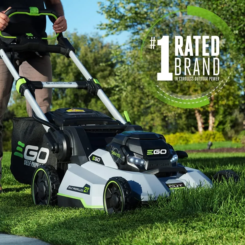EGO POWER  Electric Lawn Mower, Self-Propelled Cordless with Select Cut and Touch Drive, Includes (2) 56V 6.0Ah Batteries and Rapid Charger - LM2134SP-2