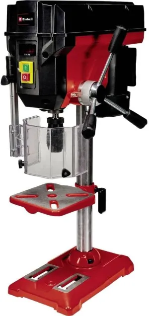 Einhell 4250690 TE-BD 550 E pillar drill (max. 550 W, 115 mm projection, stepless / tool-free speed regulation, LCD display, quality keyless chuck, adjustable depth stop)
