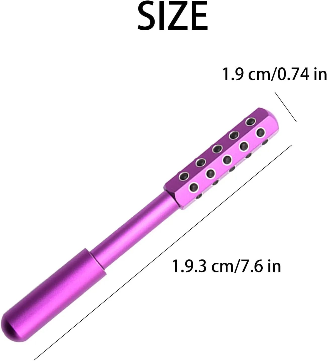 Elarique Glow Sculpting - Beauty Roller, Facelift Pro Beautys Roller, Uplift Facial Massaging Beauty Tool, with Cooling & Sculpting, with 30 Germanium Stone Face for Skin Care (Purple)
