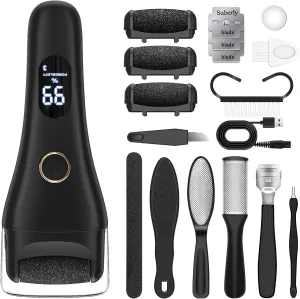 Electric Callus Remover for Feet - Larger Grinding Head&3Speed, Foot Care Pedicure Callus Shaver Foot Scrubber Deadskin Remover, Waterproof Pedicure Tool Foot File for Deadskin Dry Crack Skin Calluses