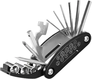 Ellniges]【Profional Bike Tool Kit 16-in-1 Screwdriver Set with Exteon Rod | Carbon Steel Multi-Tool for Cycling Enthusits, Furniture Repair & Household Maintenance (Litweit)