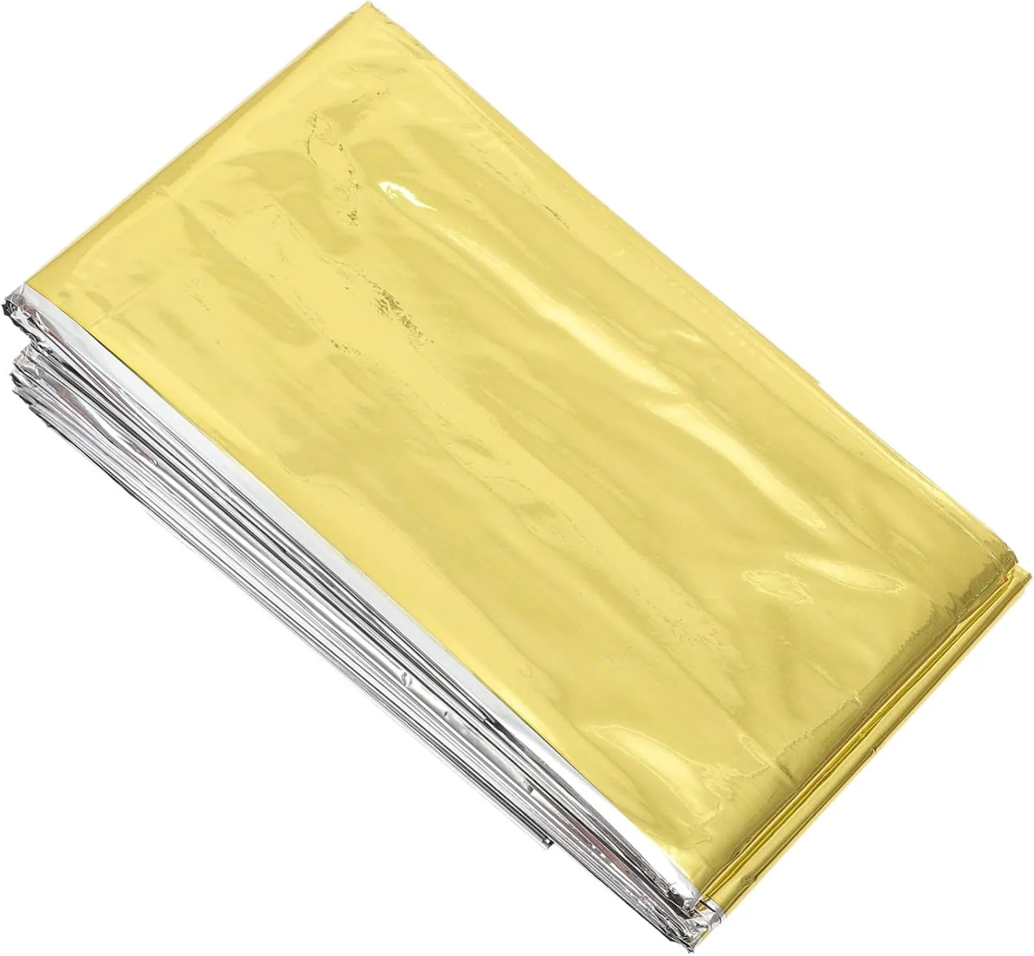 Emergency Blanket Reflective Film Thermal Insulation Camping Outdoor 10pcs