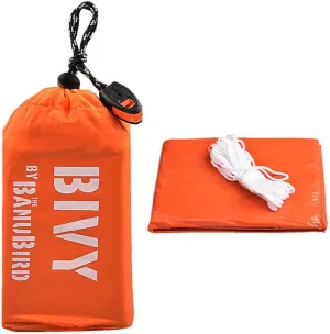 Emergency Sleeping Bag Waterproof Lightweight Tent Emergency Blanket with Whistle for Outdoor Hiking Hunting Camping