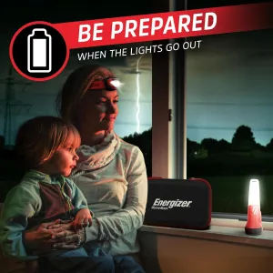 Energizer Preparation Kit, Power Outage Kit with 2-in-1 LED Flashlight-Lantern Combo (90 lumens), LED Headlamp (325 Lumens), Backup Batteries, and Storage Case