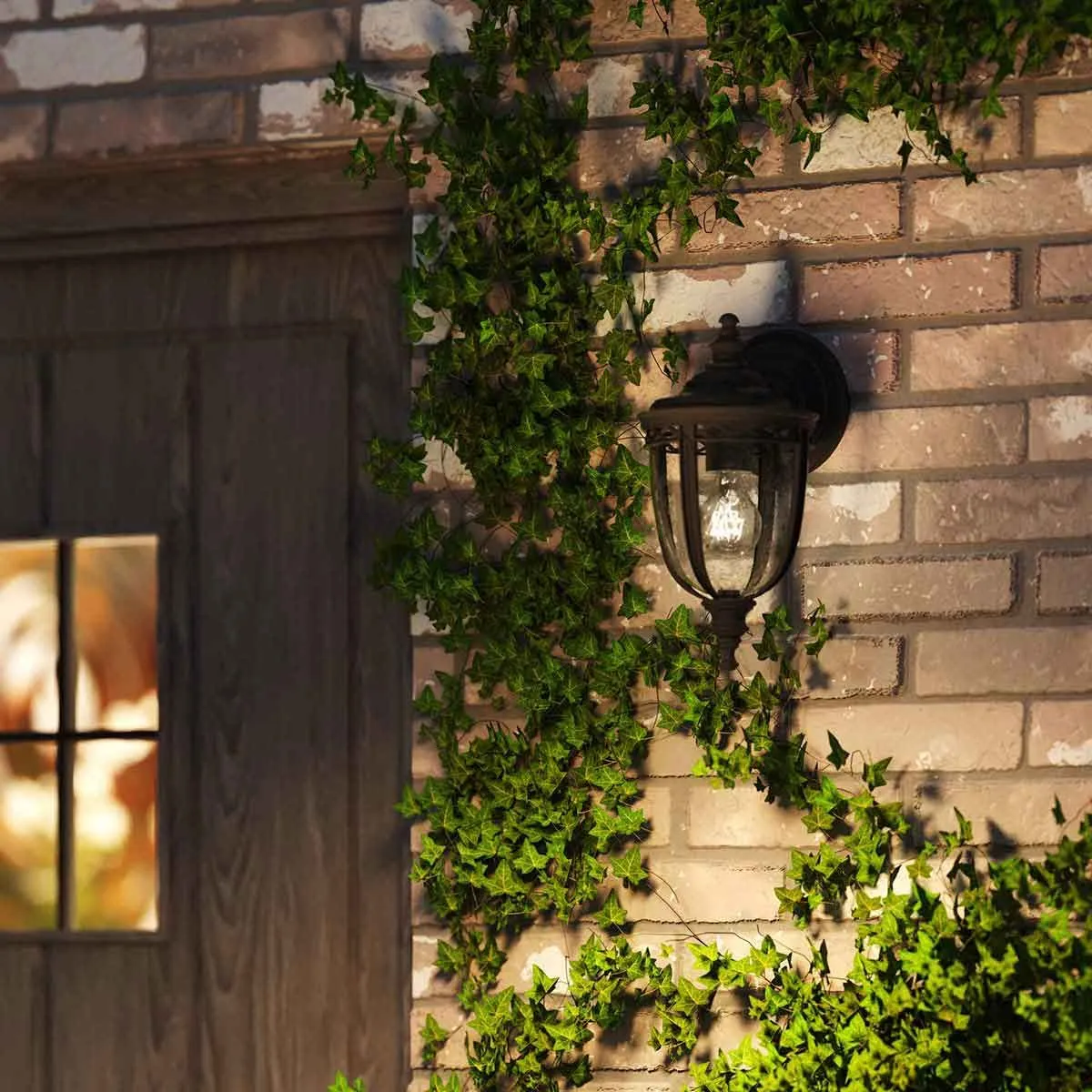 English Bridle 1 Light Small Wall Lantern | Black