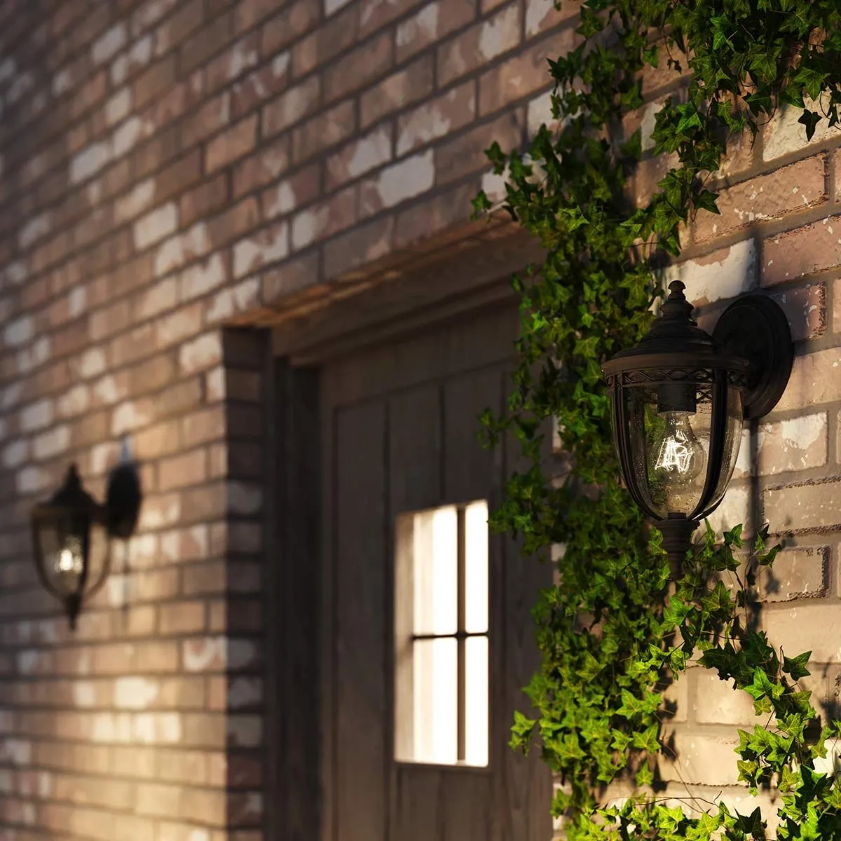 English Bridle 1 Light Small Wall Lantern | Black