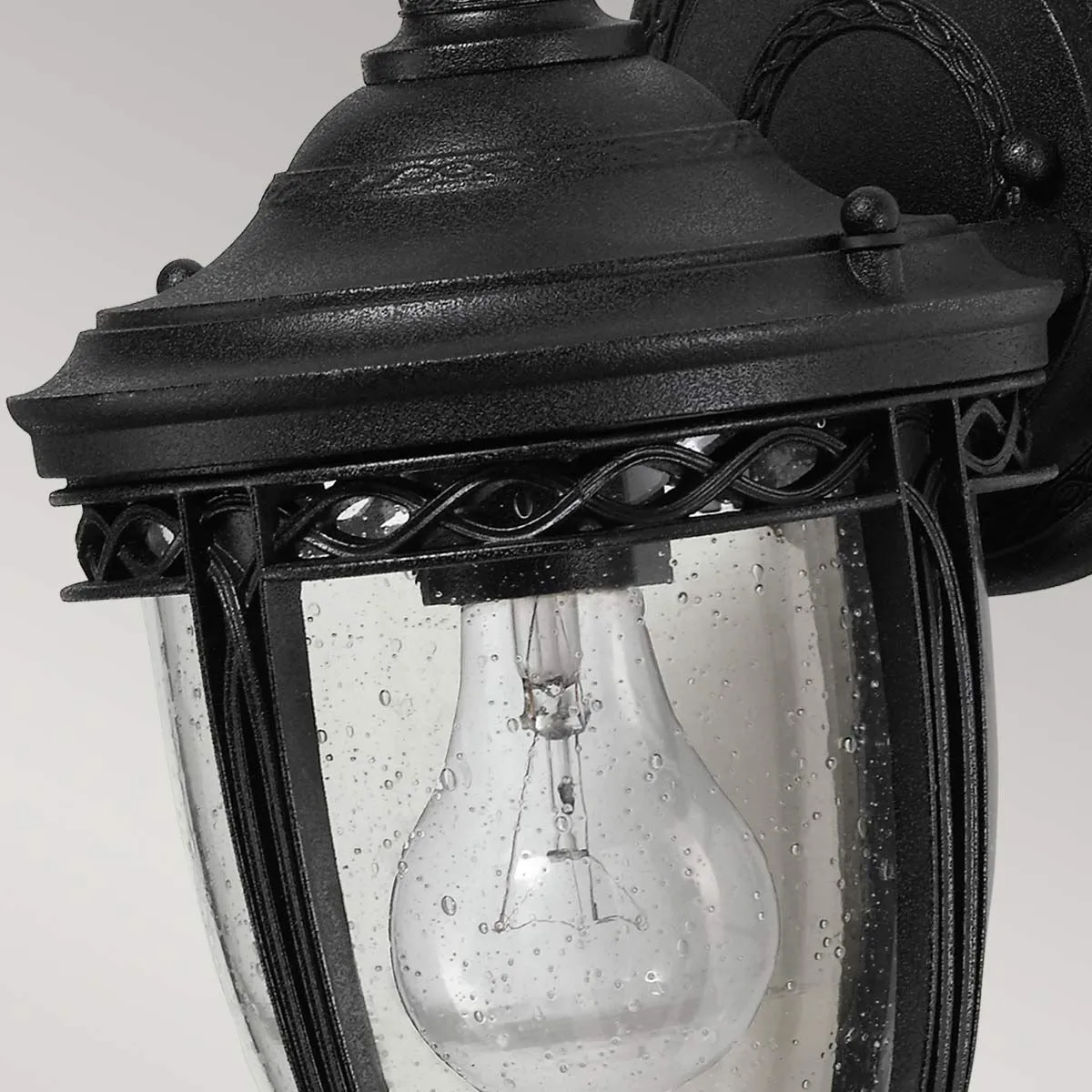 English Bridle 1 Light Small Wall Lantern | Black