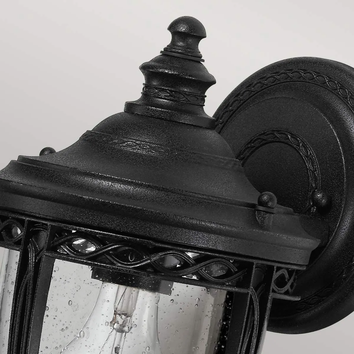 English Bridle 1 Light Small Wall Lantern | Black
