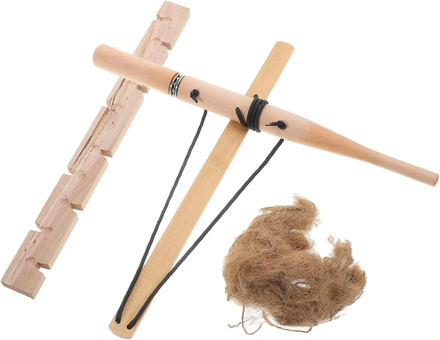 Ergonomic Bow Drill Fire Starters Kit for Boys and Girls Outdoor Adventure Education Emergency Tool Set