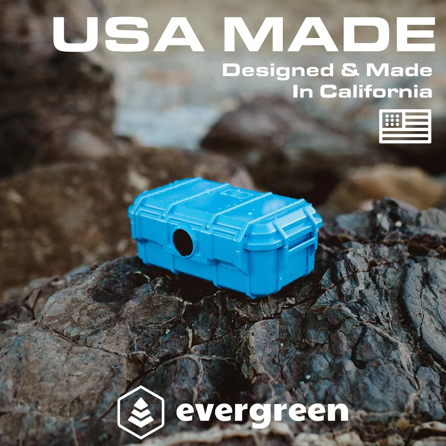 Evergreen 57 Waterproof Universal Ammo Can & Protective Case - Travel Safe/Mil Spec/USA Made - for Storing 9mm 300 308 .300 .243 .30-.30 .270 .308 .338 Winchester, 7mm .223 .22-250
