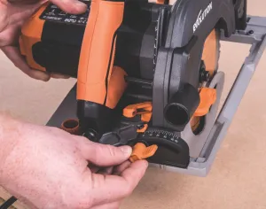 Evolution R185CCSX 1600W 185mm  Electric Multi-Material Circular Saw & Track 220-240V