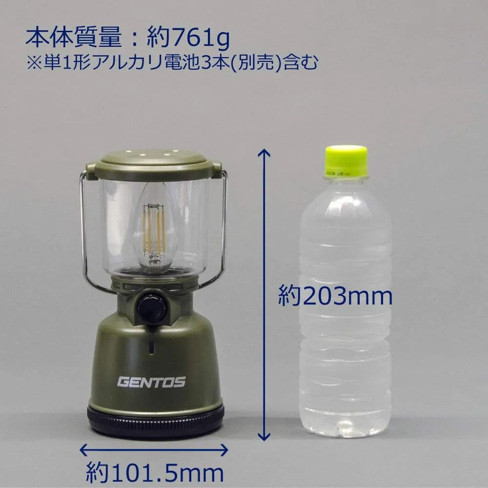 EX-400F LED Lantern, AA Battery-Operated, 400 Lumens, Stepless Dimming, Explorer, Camping, Outdoor, Light, Disaster Prevention