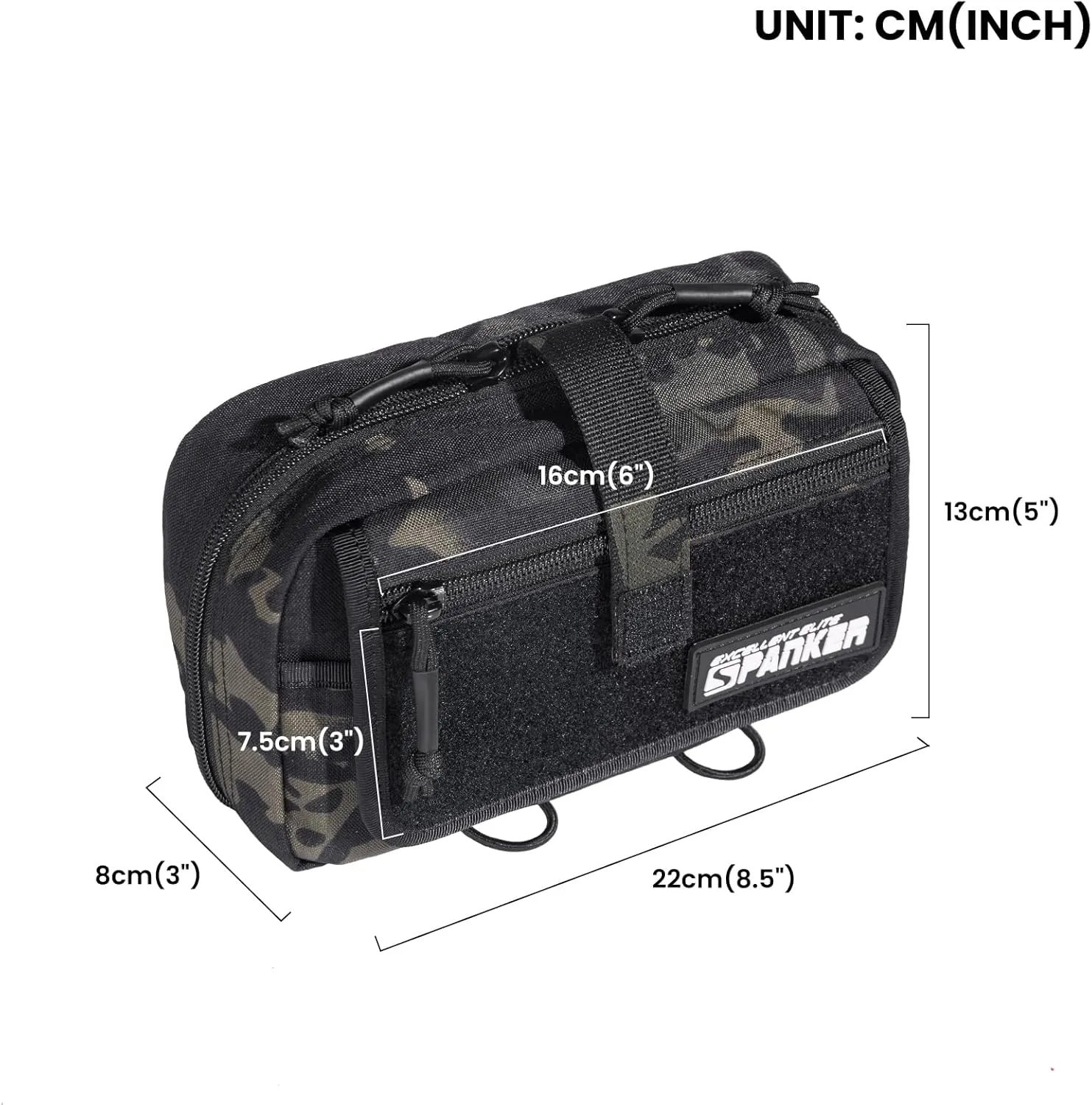 EXCELLENT ELITE SPANKER Tactical First Aid Pouch IFAK Rip Away Molle EMT Pouch Compact Admin Pouch Medical Utility Pouch Emergency Survival Kits for Tactical Vest,Backpack
