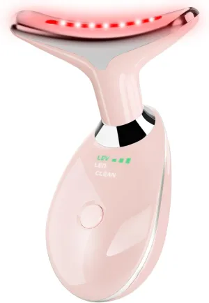 Facial Massager, Portable Face Neck Massager Wand for Skin Care (Pink)