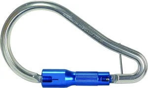 FallTech 8447A Aluminum Carabiner - Large Twist Lock, 2" Gate Opening, 3,600 lb Gate with Captive Pin Option, Natural
