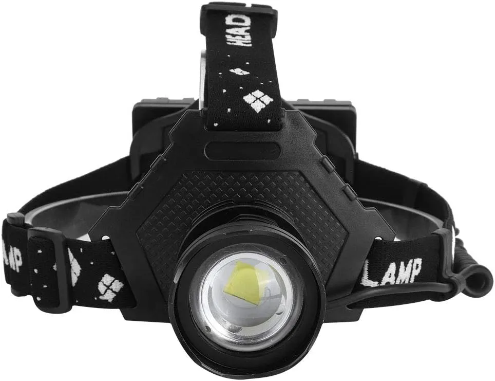 F&Y XHP70 Rechargeable Headlamp - USB Charging, Telescopic Zoom, Waterproof LED Headlamp for Outdoor, Fishing, Hiking