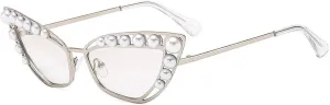 Fashion Luxury Metal Cat Eye Sunglasses Women Men Trend Outdoors Street Photography Shades Uv400