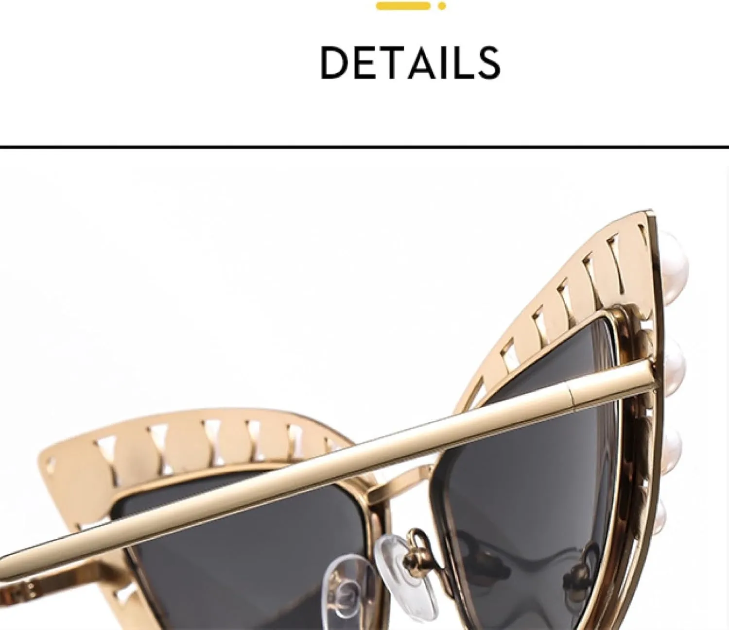 Fashion Luxury Metal Cat Eye Sunglasses Women Men Trend Outdoors Street Photography Shades Uv400