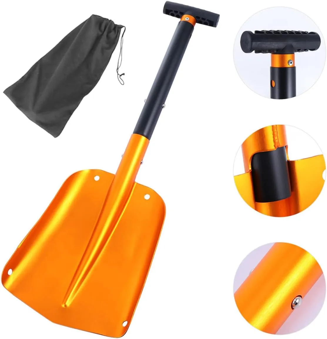 FAVOMOTO Detachable Spade Shovel Car Snow Scraper Portable Emergency Snowboard Off-road Lightweight
