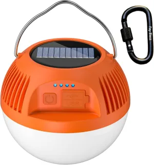 Fay Bless Lanterns for Power Outages | Camping Lantern | Led Solar Lantern | Emergency Lantern | Work Time 6-10H | Waterproof (Orange,M 110 * 100cm)