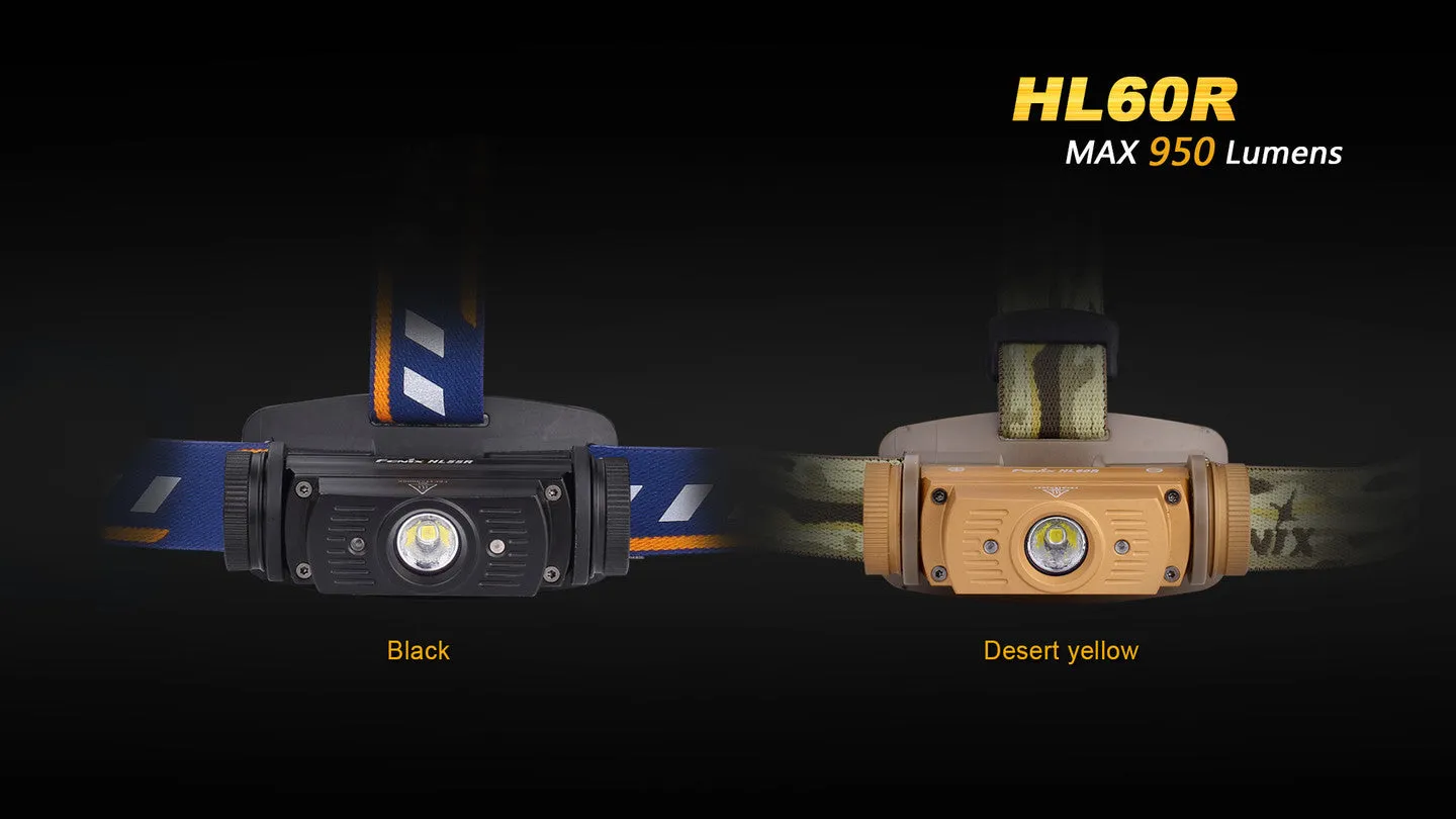 Fenix HL60R DUAL LIGHT SOURCE RECHARGEABLE HEADLAMP