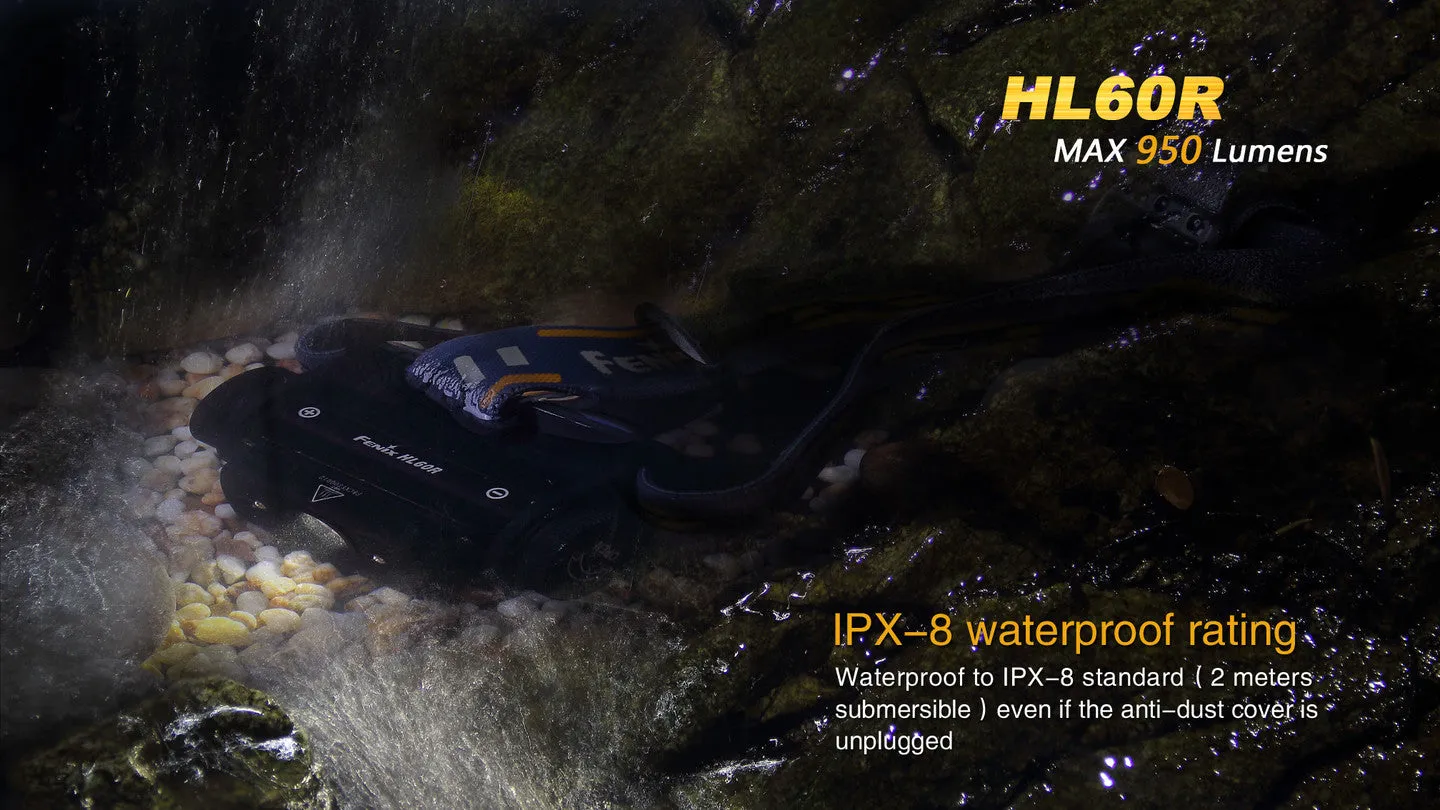 Fenix HL60R DUAL LIGHT SOURCE RECHARGEABLE HEADLAMP