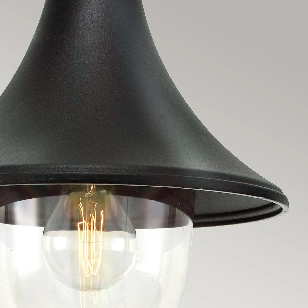 Firenze 1 Light Chain Lantern - Black  | Black
