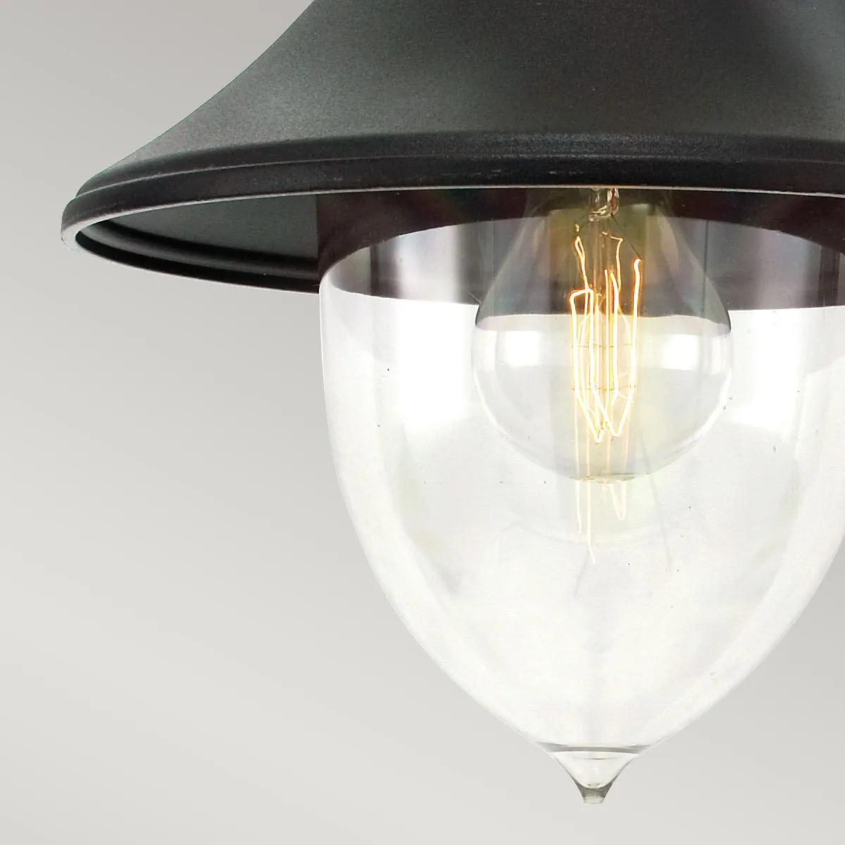 Firenze 1 Light Chain Lantern - Black  | Black