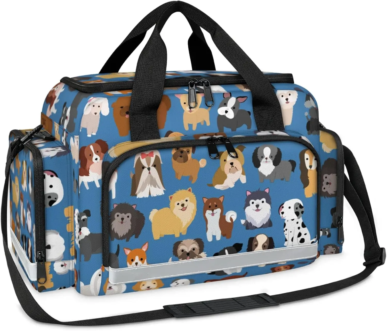 First Aid Bags Empty, Colorful Puppys Emergency Bag First Aid Kit Multiple Compartment Kit Carrier On Call Trauma Bag For Paramedics Emergency Medical Supplies Kit