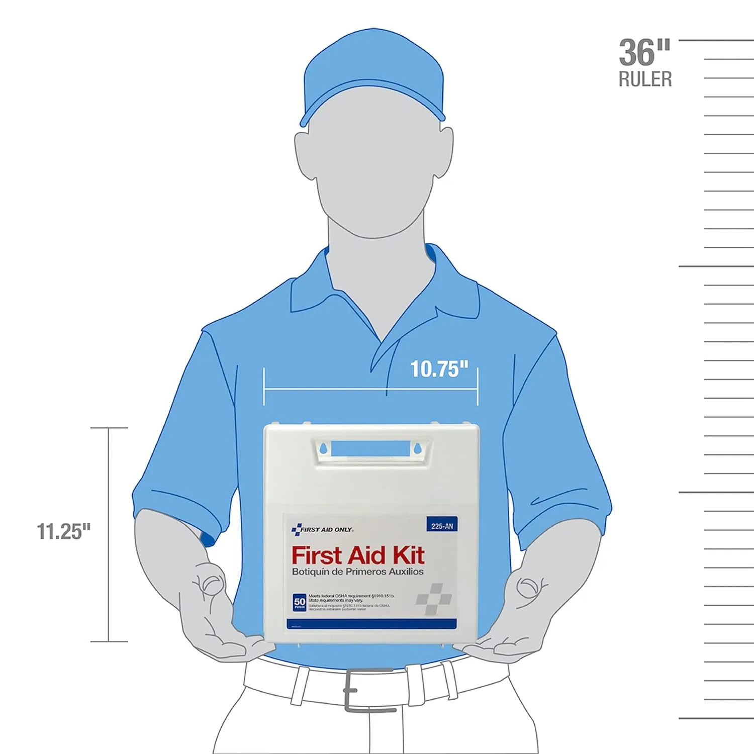 First Aid Kit 225-AN 50-Person - 195 Pieces - EXPIRED