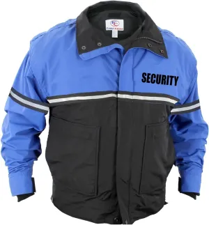 First Class Men's Two-Tone Waterproof Bike Patrol Jacket - Removable Liner, Work Utility & Safety Outerwear