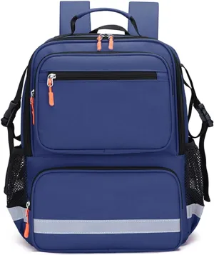 First Responder Bag Medical Backpack Empty,Trauma Backpack with Reflective,Medical Emergency Kits for Outdoor Travel Camping,Bag Only(Blue)