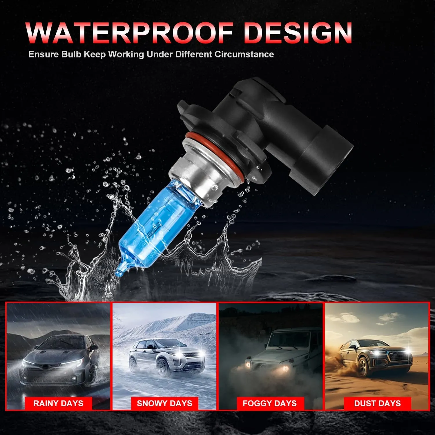 Fit For Chevy Silverado 1500 2500 HD 3500 HD 2007-2021 Halogen Headlight Bulbs,9005/HB3 High Beam H11 Low Beam Halogen Headlight Bulbs Headlamp Replcement Bulb Kit,Plug and Play,Bright White,Pack of 4
