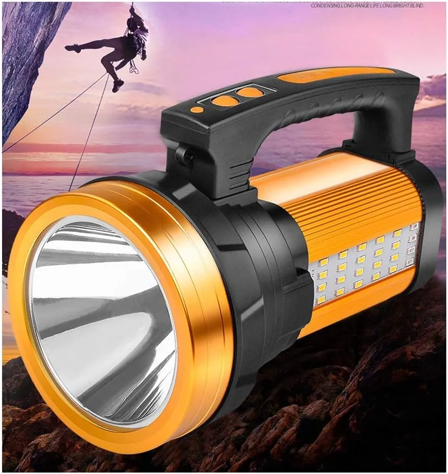 Flashlight Portable Rechargeable Light Dimmable Camping Light for Tent Lantern/Patio/Garden/Power Failure/BBQ/On Foot (Size : 1000W)