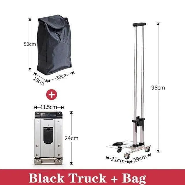 Foldable Hand Cart - Portable Utility Trolley