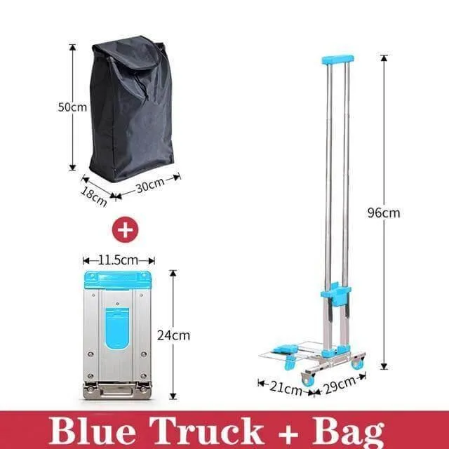Foldable Hand Cart - Portable Utility Trolley