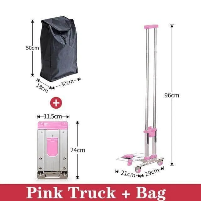 Foldable Hand Cart - Portable Utility Trolley