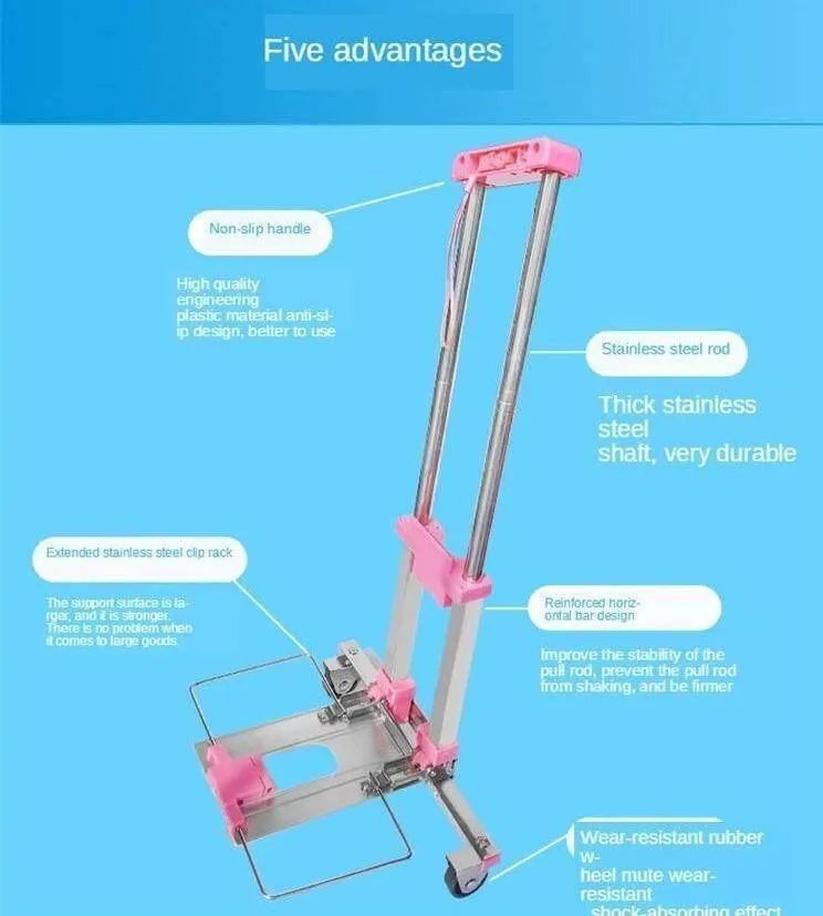 Foldable Hand Cart - Portable Utility Trolley