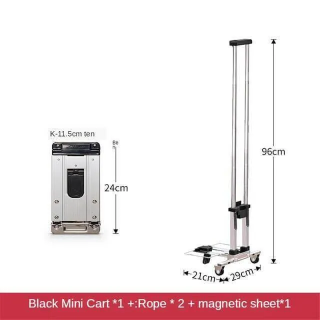 Foldable Hand Cart - Portable Utility Trolley