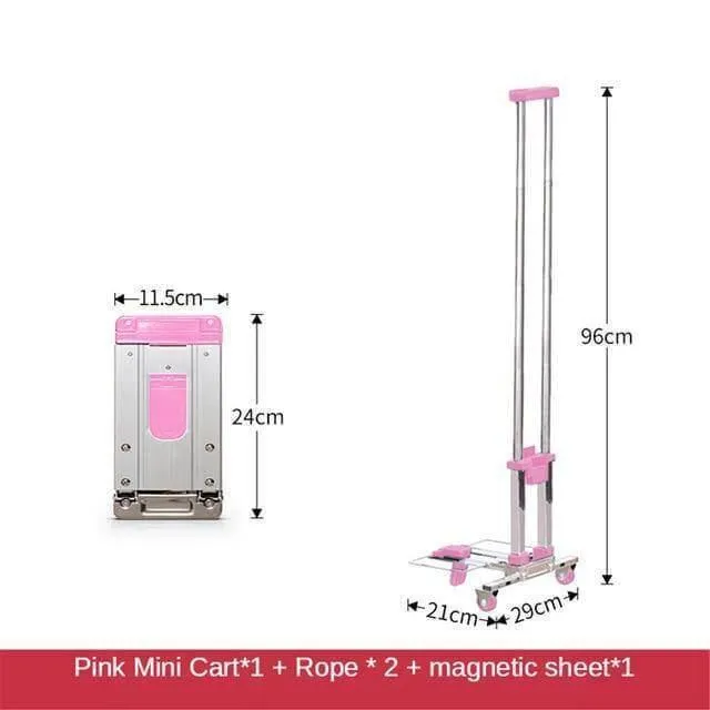 Foldable Hand Cart - Portable Utility Trolley