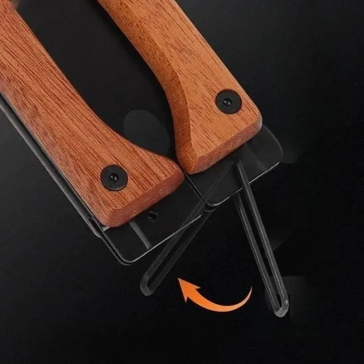 Foldable Hand Saw - Versatile Double-Edge Carpentry Tool for Precise Cutting