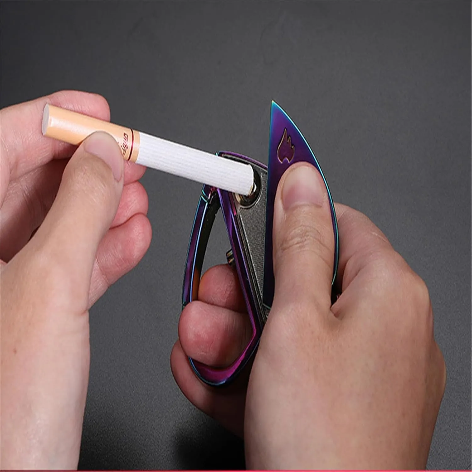 Foldable Heart Lighter Keychain Lighter Waterproof Reusable Lighter Lighter USB Lighter for Gift (Pink)