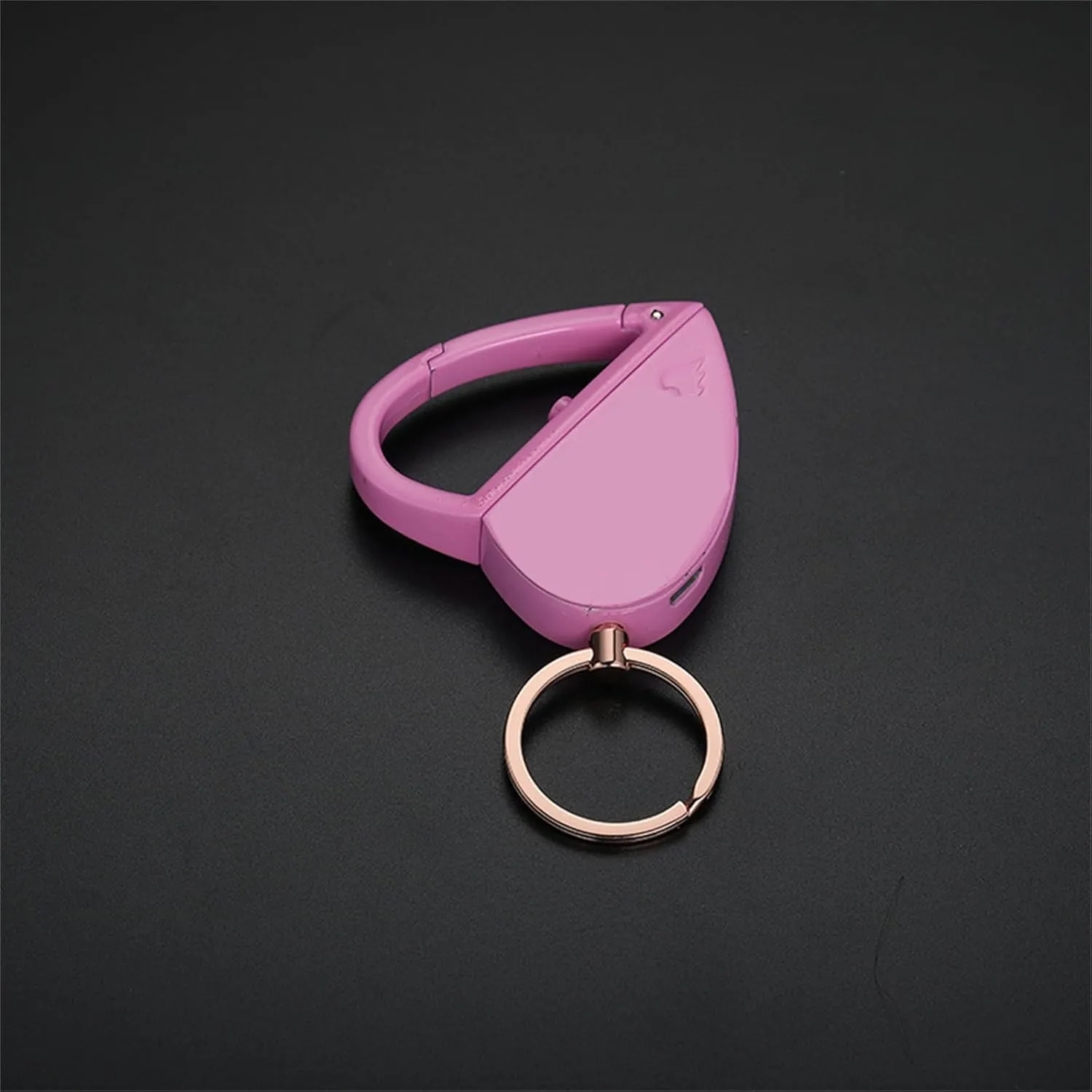 Foldable Heart Lighter Keychain Lighter Waterproof Reusable Lighter Lighter USB Lighter for Gift (Pink)