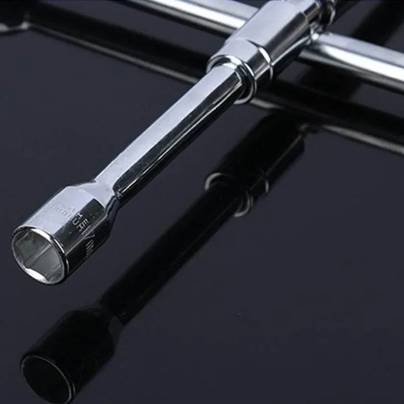 Foldable Lug Nut Wrench - Portable Tire Changing Tool