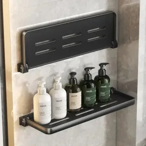 Foldable Metallic Rectangular Multi-purpose Floating shelf 1pc